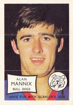 1970 Scanlens VFL - Pin-Ups #NNO Alan Mannix Front